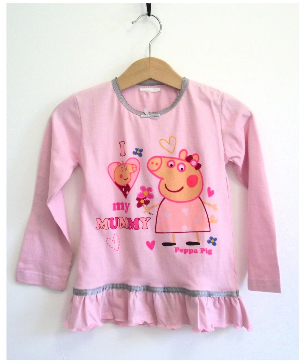 Pyjama Manches Longues Rose Pyjama Peppa Pig Shine Like The Stars Pour Fille - Taille 4-5 Ans - Rose Pyjama Enfant Licencié