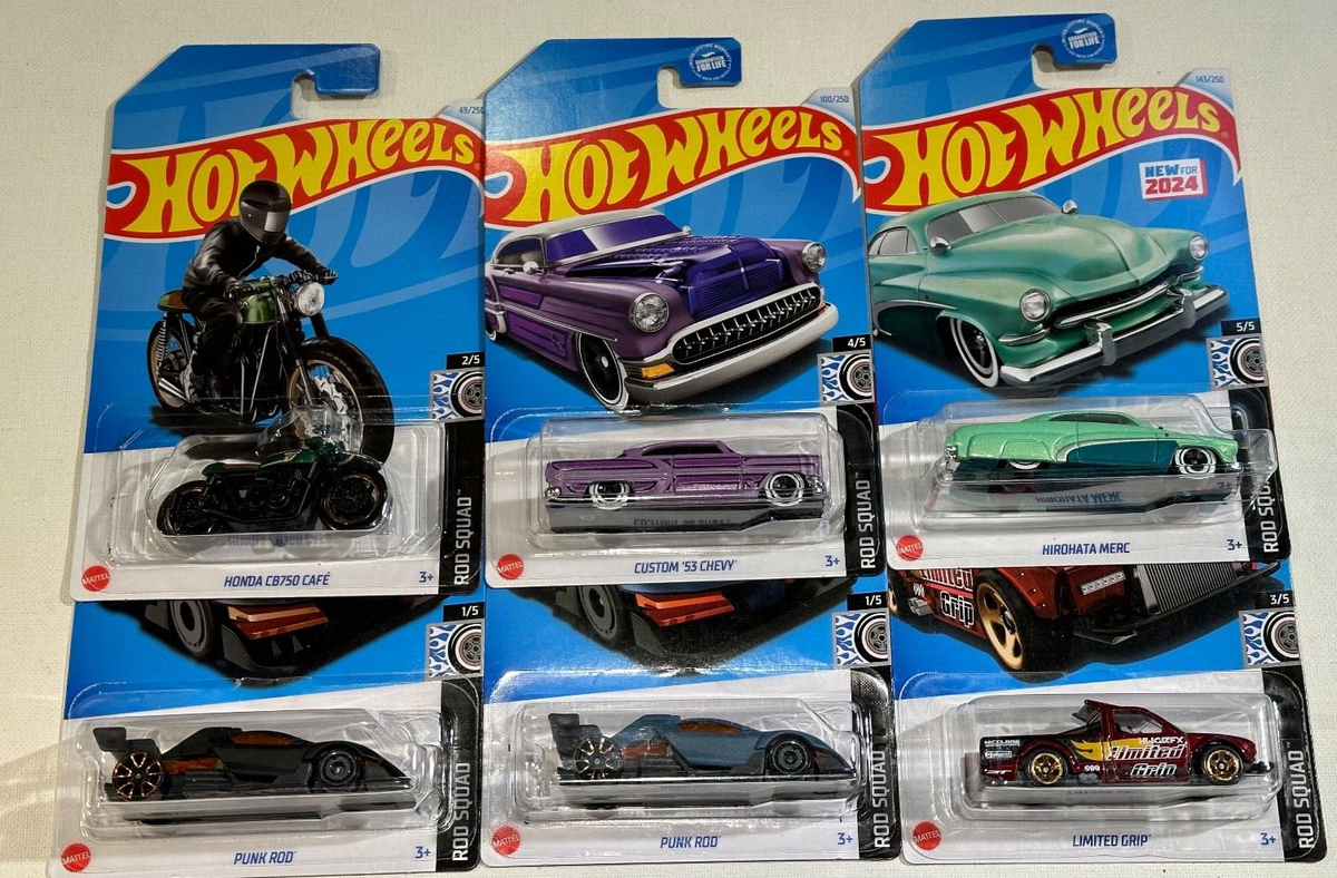 2024 🔥 HOT WHEELS 🛞 ROD SQUAD, COMPLETE SET, 1 VARIATION WITH