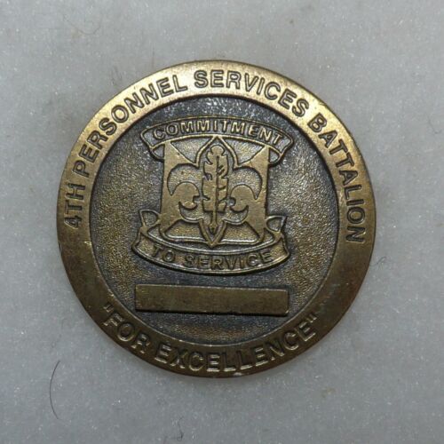 US Army 4th Personnel Services Bn Fort Carson CO Challenge Coin for  Excellence | eBay