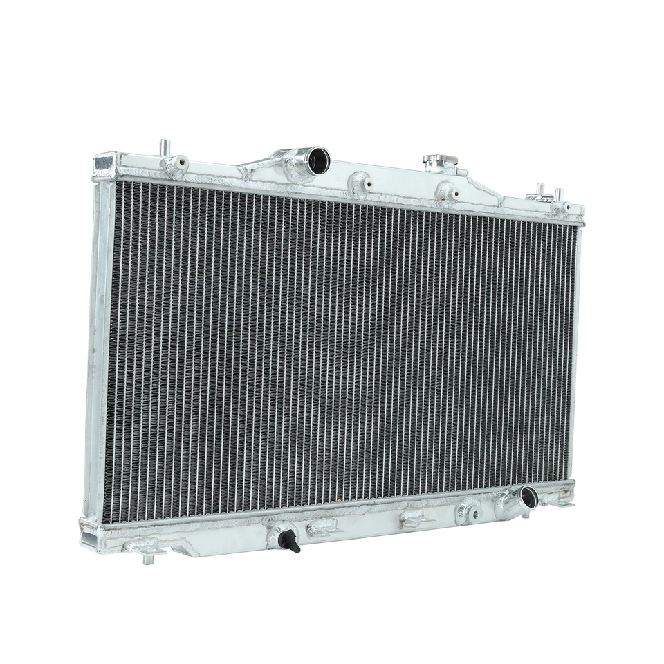 Aluminum 2 Row Core Performance Cooling Radiator For 02-06 Acura RSX DC5 Manual Foto 3 de 4