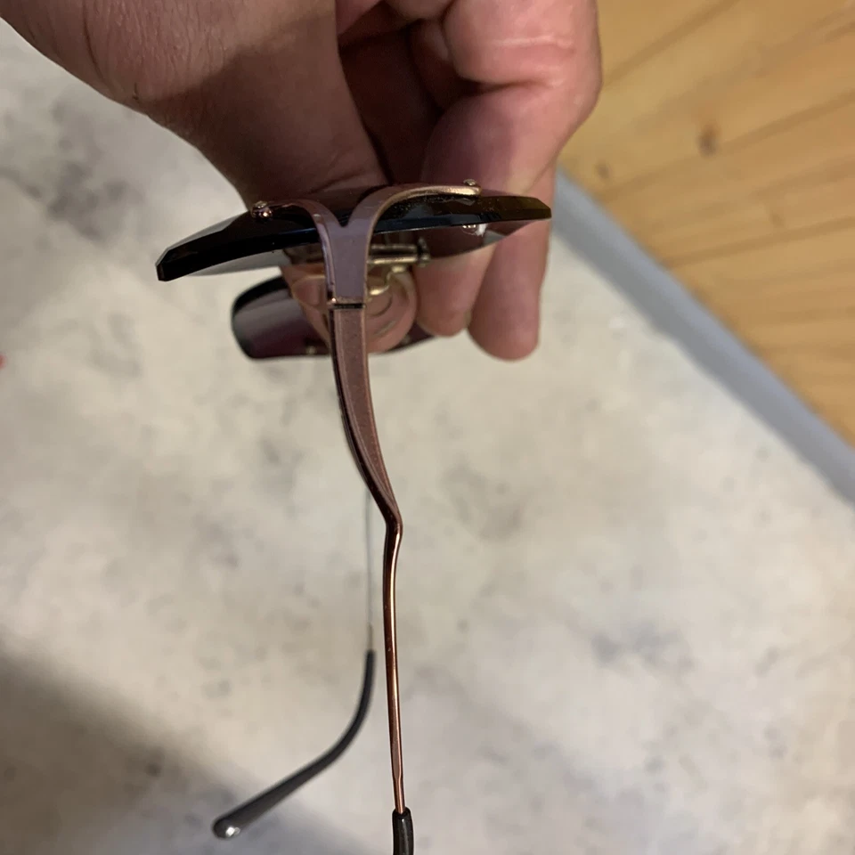 Rare Vintage Marcolin Marchon Eyeglasses 4/5 130 Violet Purple - Image 4 of 4