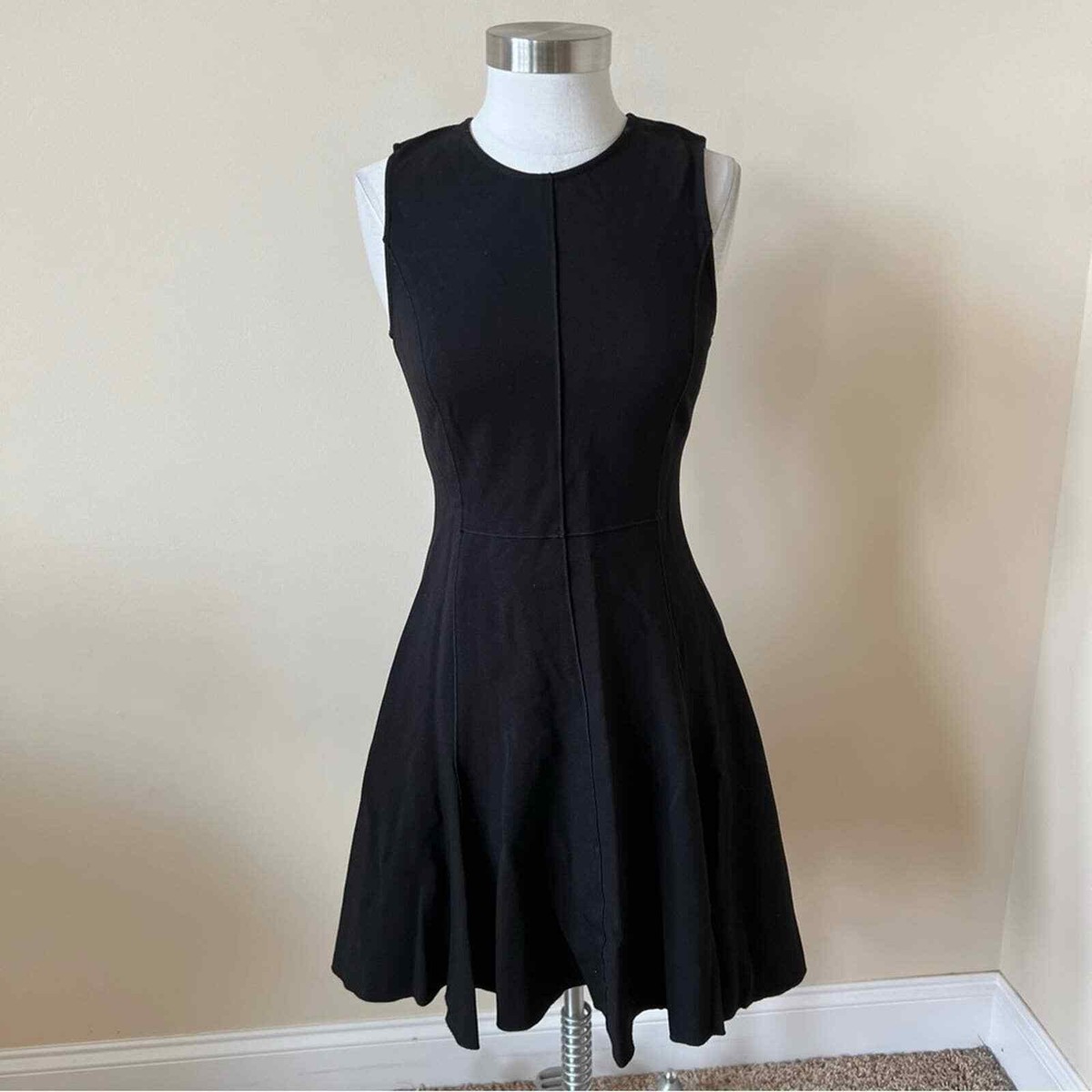 halston fit and flare dress Halston Ola Dress, Black / 4 main image 0