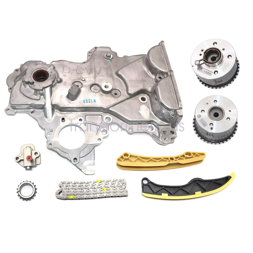 Complete Timing Chain Kit With VVT Gear & Oil Pump Cover For Hyundai & Kia (2012-2021)
