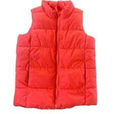 OLD NAVY Frost-Free Coral Neon Puffer Vest Size XS girls 5