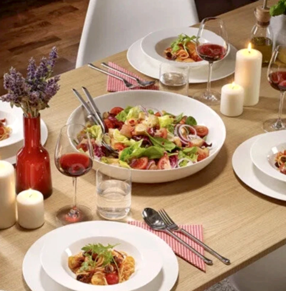 VILLEROY & BOCH FOR ME ROUND WHITE PORCELAIN 15" VEGETABLE BOWL LARGE NEW - Image 4 of 4