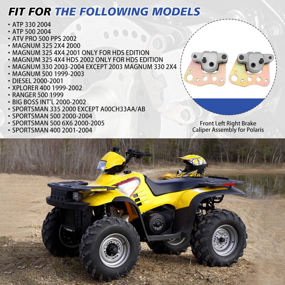 Front Right Brake Caliper For Polaris Xpedition 425 Xplorer 400 - Foto 5