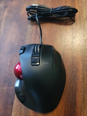 Elecom M-HT1URBK Wired Trackball Mouse