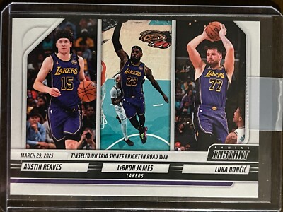 2024-25 Panini Instant NBA #476 Austin Reaves LeBron James Luka Doncic Lakers