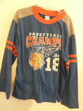 BOY'S BLUE "BASKETBALL CHAMPS" 2 PIECE PAJAMA SET BY CHILDREN'S PLACE-SIZE 7/8