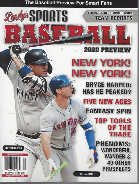 Lindy's Sports Baseball 2020 Preview Magazine New