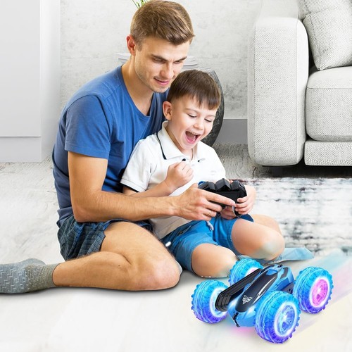 Telecomando Auto Giocattoli per 3 4 5 6 7 8 Anni Ragazzi Ragazze Bambini RC Stunt Car - Foto 7 di 7