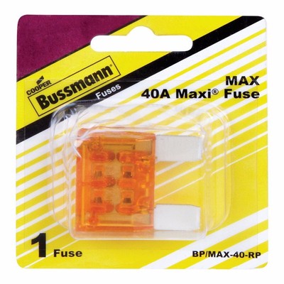 Bussmann BP/MAX-40-RP Orange Transparent 40A 32V MAX Blade Fast Acting Fuse