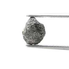 Big Rough Diamond 2.35tcw Gray Sparkling Natural Irregular Shape For Gift Ring