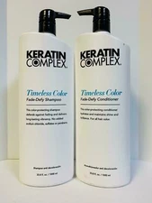 Keratin Complex Timeless Color Fade Defy Shampoo & Conditioner 33.8oz Liter Duo 