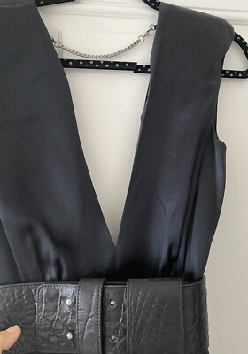 Thomas Wylde black dress with belt | eBay