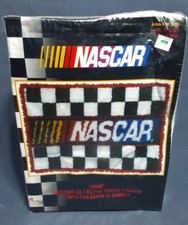 NASCAR Latch Hook Kit 20" x 30" Rug Caron Vintage NC 5504 Checkerboard New