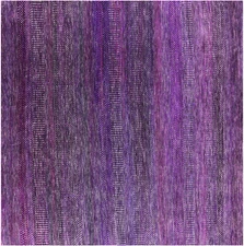 6' Square Wool & Silk Super Savannah Gabbeh Hand-Knotted Rug - Q6920