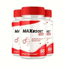 3-Pack MaxBoost Plus Pills - Max Boost Plus Supports Energy for Men-180 Capsules