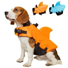 Dog Life Vest Summer Shark Pet Life Jacket Dog Clothes Dogs Swimwear