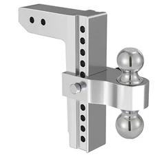 2'' Receiver 10'' Drop/Rise Adjustable Tow Hitch Dual Ball Mount Trailer 12500lb