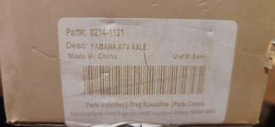Moose Utility 0214-1121 LM6-YA-8-301 Complete Axle New in Original Packaging