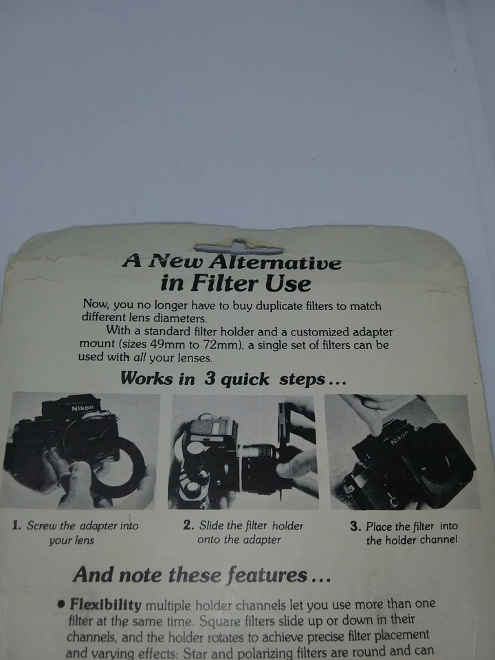 Authentic Ambico Creative Filter System - Made in USA Camera Lens Creative NOS - Image 3 of 4