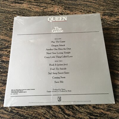 Queen - The Game Vinyl LP 1980 Elektra 5E-513 SP CLUB EDITION