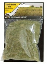 Woodland Scenics  New 2024  Static Grass  Light Green  12mm  FS627