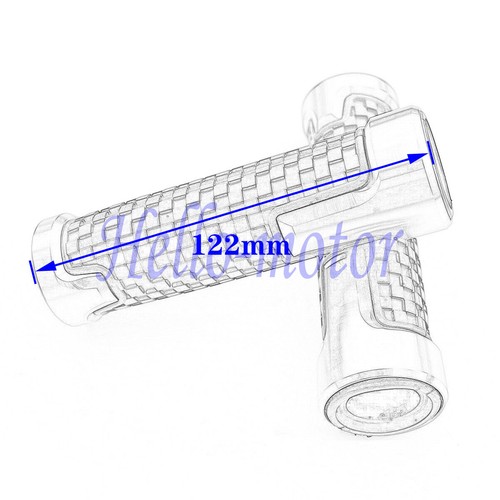 22mm 7/8" Handle Bar Hand Grip For Kawasaki ZX-12R ZZR1100/1200/1400 Z1000 6R 7R - Picture 2 of 9