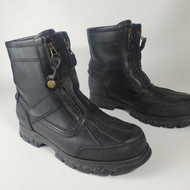 polo duck boots black