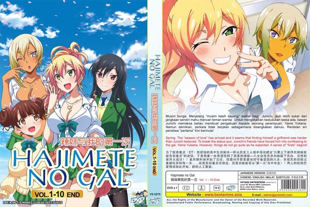 DVD ANIME HAJIMETE NO GAL VOL.1-10 END ENGLISH DUBBED REGION ALL +