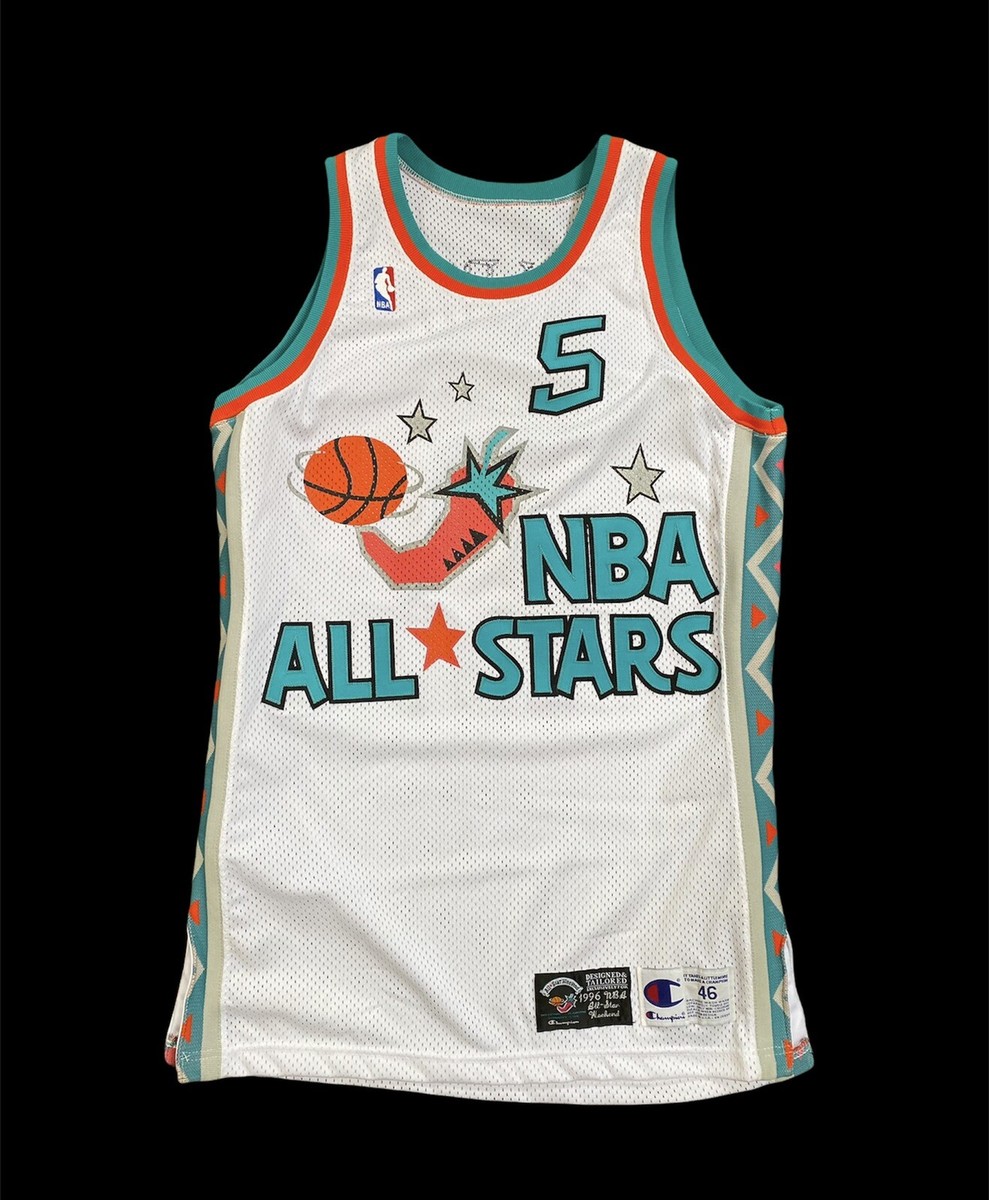 jason kidd game jersey all star 96 nba champion issued used suns
