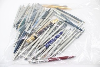 Parker Ballpoint Pens Biros Including Vintage Boxed Jotter Brushed Steel Joblot