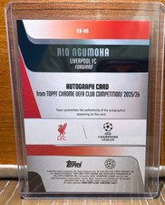 Topps UEFA Champions League Autographed Soccer Sports Trading