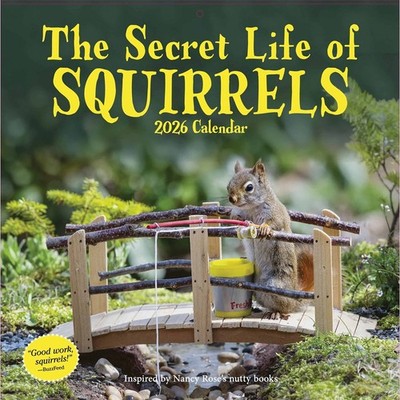 The Secret Life Of Squirrels Calendar 2026, Wall Calendars, Month To View, Gift