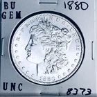1880 BU GEM MORGAN SILVER DOLLAR UNC MS+++ GENUINE U.S. MINT RARE COIN 8373