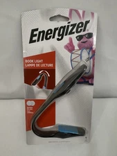 NEW Energizer Travel Book Light Clip-On Adjustable Battery Operated Reading Lamp