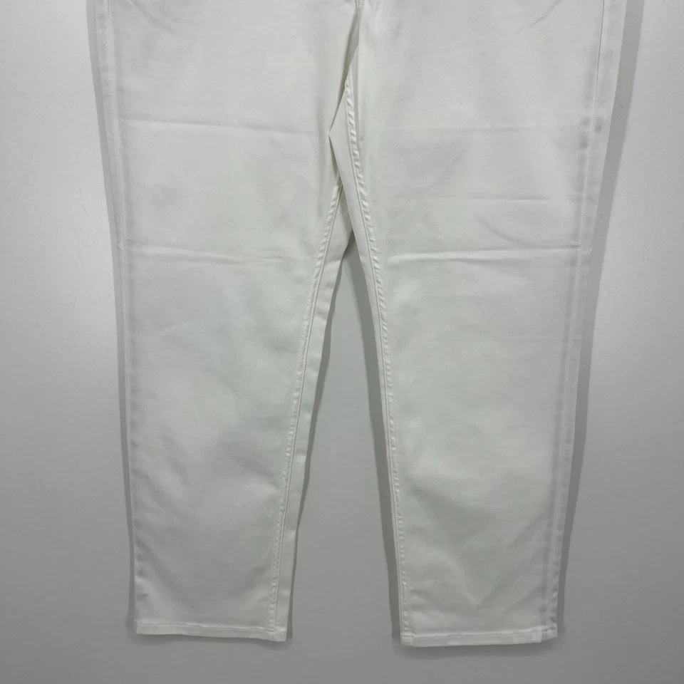Pantalones de mezclilla Tommy Bahama para hombre 38x30 blancos mezcla de algodón lavado claro Foto 3 de 4