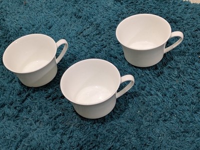 Rosenthal Jade Weiß 3 x Teetasse aus Bone China Porzellan