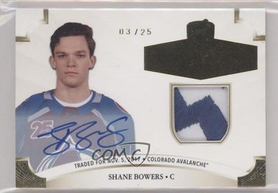 2020-21 Upper Deck The Cup Gold Foil 3/25 Shane Bowers RPA Patch Auto RC 0t9e