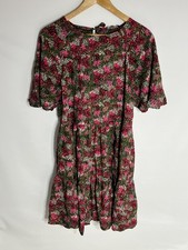 Next Smock Dress Floral | Ladies | Pink/Green | Size 12 | New