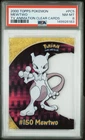 2000 TOPPS POKEMON TV ANIMATION CLEAR CARDS #PC5 MEWTWO PSA 8