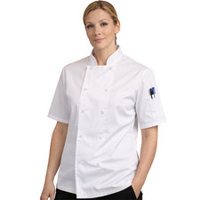 White Chefs Jacket Unisex Short and Long Sleeve Professional Kitchen Uniform