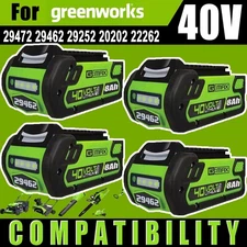 1 or 2 or 4x 8 Ah For Greenworks 40V G-MAX Li-Ion 29462 29252 Battery or Charger