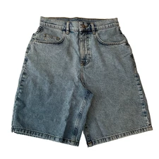 Reclaimed Vintage Denim Shorts Mens Size 28 Blue Acid Wash Pockets