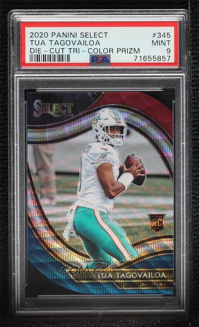 2020 Select Field Level Tri-Color Prizm Die-Cut Tua Tagovailoa PSA 9 MINT 2l4