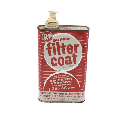#ad #ad RP Super Filter Coat EZ Kleen Advertising Tin Can Mancave Garage $14.99