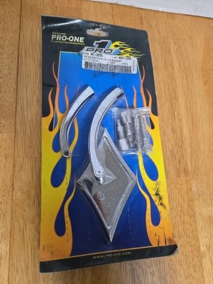 Pro-One Pro1 Mini Diamond Mirror Chrome 103140 for Harley Davidson Motorcycle