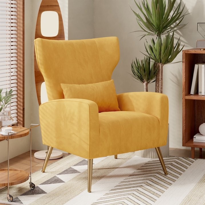 Mid-century Armchair Yellow