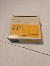 Vivitar 49mm UV HAZE FILTER LENS. In Box 10